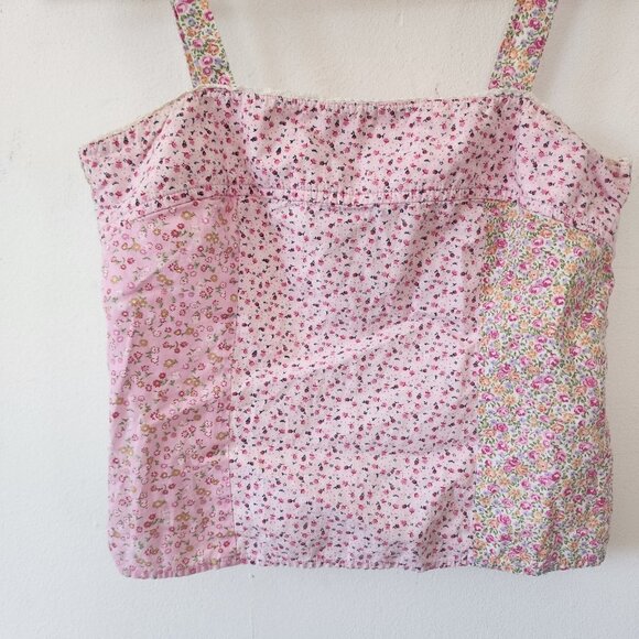 Y2K Girls Limited Too Tank Top 14/16 Floral Pink - Picture 3 of 5